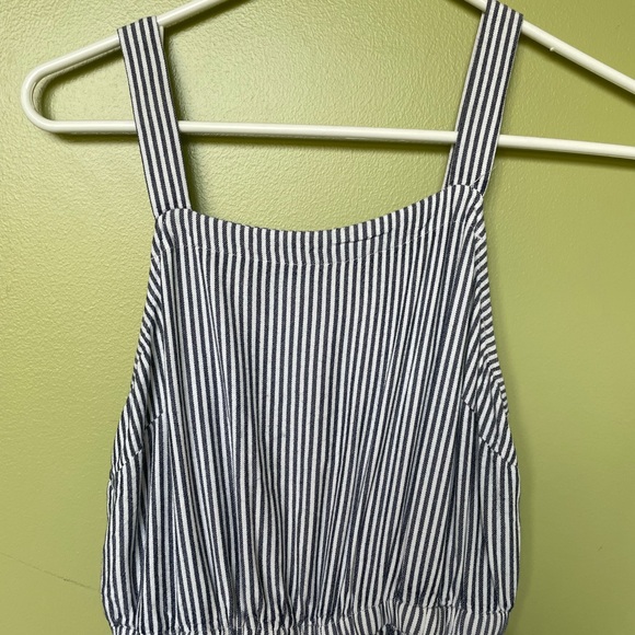 Old Navy nautical striped jumpsuit/romper - Picture 2 of 8